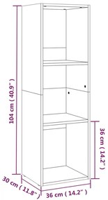 ΒΙΒΛΙΟΘΗΚΗ/ΈΠΙΠΛΟ TV SONOMA ΔΡΥΣ 36X30X114 ΕΚ. ΑΠΟ ΜΟΡΙΟΣΑΝΙΔΑ 800138