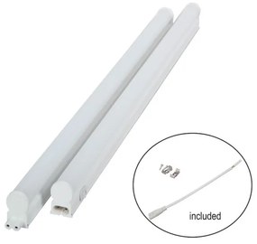 Γραμμικό Φωτιστικό T5 Led 5W 3000K 30cm IP40 Λευκό 36-000005 BAND-36-000005-Λευκό 36-000005