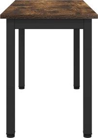 vidaXL παγκάκι Καπνιστό Δρύς 80 x 35 x 45 cm Επεξεργασμένο Ξύλο