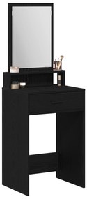 vidaXL Τουαλέτα με Συρτάρια Μαύρη Δρυς 50x41x140 εκ