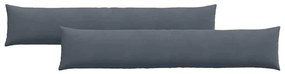 vidaXL Μαξιλάρι Καναπέ 2 pcs Σκούρο Γκρι 200 x 40 εκ.
