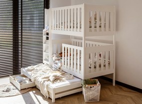 EMILKA 80x180 white bunk bed Lano Furniture