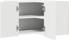 vidaXL Κρεμαστό ντουλάπι Λευκό 57 x 57 x 40 εκ. Επεξεργασμένο Ξύλο