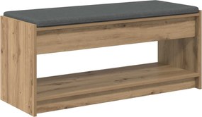 vidaXL Παγκάκι Χαλωρίου με μαξιλάρι Τεχνίτικη Δρυς 103 x 38 x 45 εκ