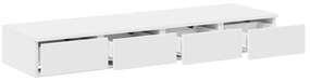 vidaXL Συρταριέρες Λευκές 120x36,5x16,5 εκ από κατασκευασμένο ξύλο