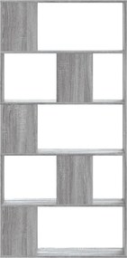 vidaXL Βιβλιοθήκη 5Επιπέδων Sonoma Δρυς 80,5x23,5x162,5 εκ. Επεξ. Ξύλο