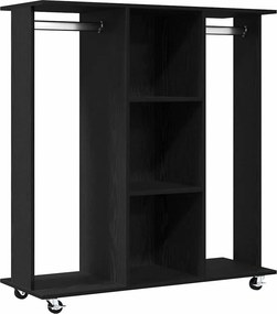 vidaXL Ντουλάπα Μαύρη δρυς 102 x 38 x 110 εκ. Επεξεργασμένο ξύλο