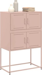 vidaXL Ντουλάπι Ροζ 68,5x38,5x107 εκ. από Ατσάλι