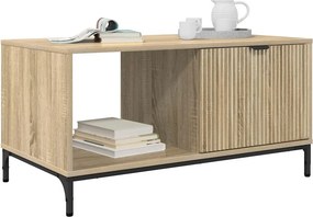 vidaXL Τραπεζάκι σαλονιού Δρύς Sonoma 90 x 49 x 46 εκ.