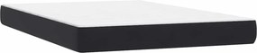 vidaXL Κρεβάτι Boxspring με Στρώμα Μαύρο 160x210 εκ. Βελούδινο
