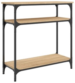 vidaXL Τραπέζι Κονσόλα Sonoma Δρυς 75x29x75 εκ. Επεξεργασμένο Ξύλο