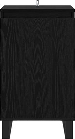 vidaXL Πλαϊνό γραφείο Μαύρη Οξυά 40 x 35 x 70 εκ. Επεξεργασμένο ξύλο