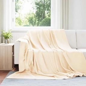 vidaXL Ριχτάρια 24 pcs Κρεμ 270 x 240 cm Μαλλί