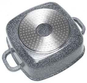 Кατσαρόλα Klausberg KB 7528, 2.8 l, Γυάλινο καπάκι, Μαρμάρινη Επίστρωση, Επαγωγή, Γκρι