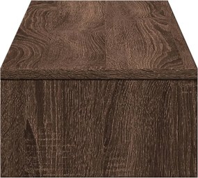 vidaXL Βάση Οθόνης με Συρτάρια Καφέ Δρυς 100x27x15 εκ. Επεξεργ. Ξύλο