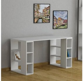 Γραφείο εργασίας Colmar Megapap από μελαμίνη λευκό 140x60x75εκ GP037-0005,3-GP037-0005,3-Λευκό GP037-0005,3