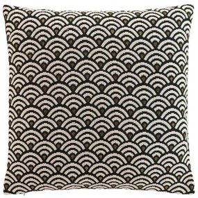 Μαξιλάρι Διακοσμητικό (Με Γέμιση) 027.1612446 Chenille White-Black 45X45 Velvet,Polyester