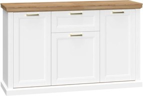 Μπουφές Tahoma 3D1S-Leuko - 167.00Χ48.00Χ102.00cm