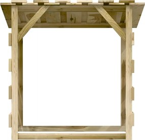 vidaXL Πέργκολες με Οροφή 4 τεμ. 100x90x100 εκ. από Εμποτισμένο Πεύκο