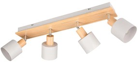 Φωτιστικό Οροφής - Σποτ Shanti 862700476 60,5x17,5x19,5cm 4xE14 10W Natural-Grey Trio Lighting
