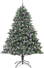 vidaXL Τεχνητό Χριστουγεννιάτικο Δέντρο με 300 LED Πράσινο 240 cm