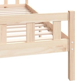 vidaXL Σκελετός Κρεβατιού Χωρίς Στρώμα 160x200 εκ Μασίφ Ξύλο