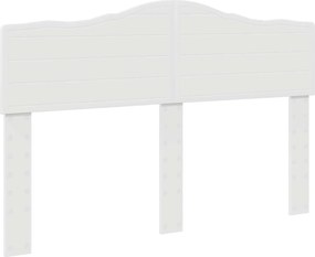 vidaXL Σκελετός Κρεβατιού Λευκό 140 x 190 cm Επεξεργασμένο ξύλο