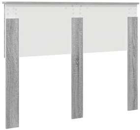 vidaXL Κεφαλάρι Γκρίζο Σονομα 120 cm Επεξεργασμένο ξύλο