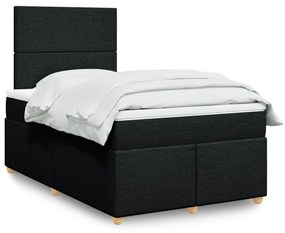 ΚΡΕΒΑΤΙ BOXSPRING ΜΕ ΣΤΡΩΜΑ ΜΑΥΡΟ 120X190 ΕΚ. ΥΦΑΣΜΑΤΙΝΟ 3291214