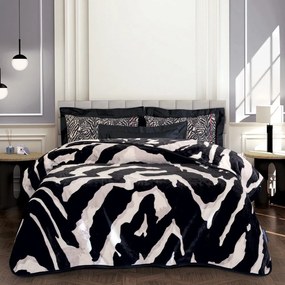 Κουβέρτα 2217 Velour Taupe-Black Greenwich Polo Club Queen Size 220x240cm Acrylic