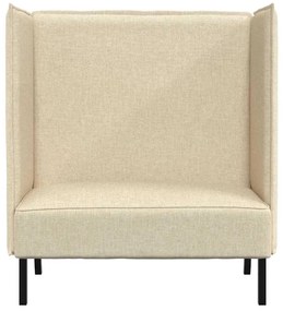vidaXL Καναπές Υψηλής Πλάτης Κρεμ 109 x 56 x 121 εκ. ύφασμα