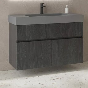 Furnibath M 101 - Βάση Επιπλου με Solid Νιπτηρα 101x47 - MDF 623 GLOSS