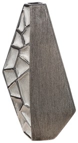 Βάζο Κεραμικό Ασημί χρώμα 21X8X36Cm 21X8X36Cm