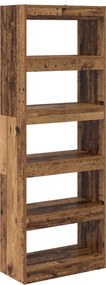 vidaXL Βιβλιοθήκη 5 επιπέδων 60 x 30 x 166 εκ Επεξεργασμένο Ξύλο
