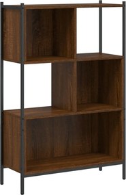 vidaXL Βιβλιοθήκη Καφέ Δρυς72x28x109 εκ. από Επεξεργασμένο Ξύλο