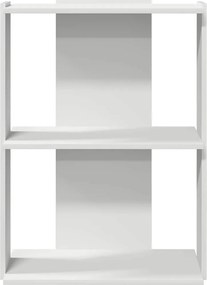 vidaXL Βιβλιοθήκη 3 επιπέδων Λευκό 60x30x80 cm Ξύλινη κατασκευή