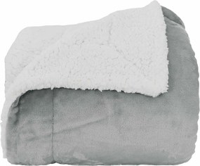 vidaXL Κουβέρτα Γκρι 130 x 150 cm Μαλλί