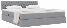 vidaXL Κρεβάτι με αποθηκευτικό χώρο και στρώμα με στρώμα 160 x 200 cm
