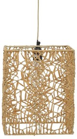 Ceiling lamp Dorotan Inart E27 natural 30x27x110cm 27x27x33 εκ.