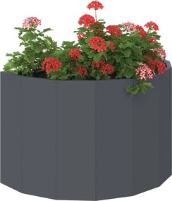 vidaXL Γλάστρα Ανθρακί 60 x 30 x 35 εκ Ατσάλι