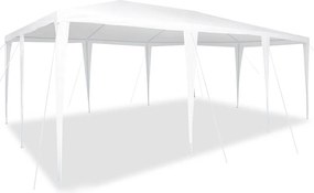 vidaXL Σκηνή Πάρτυ Λευκό 600 x 400 x 266 εκ Πολυαιθυλένιο και Ατσάλι