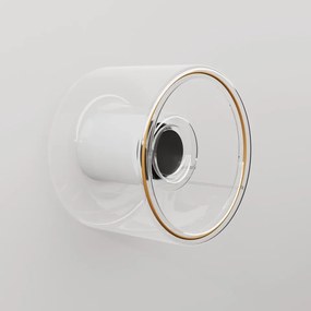 Απλίκα Τοίχου Στεγανή IP44 με Λάμπα Ghost Διάφανη G03 Λευκό