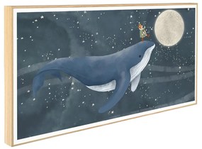 Παδικό Κάδρο Φάλαινα στο Σεληνόφως KDP7 30x60cm