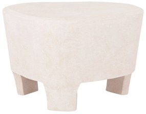 ΤΡΑΠΕΖΙ ΣΑΛΟΝΙΟΥ ΣΕΙΡΑ SANTORINI HM18053 MDF ΣΕ ΥΠΟΛΕΥΚΟ ΧΡΩΜΑ 54x61x40,5Υεκ.