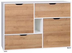 Σιφονιέρα Providence H103, Με συρτάρια και ντουλάπια, Αριθμός συρταριών: 2, 90x132x40cm, 56 kg | Epipla1.gr