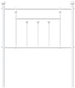 vidaXL Ανταλλακτικό κεφαλάρι Λευκό 75 εκ. Μεταλλικό