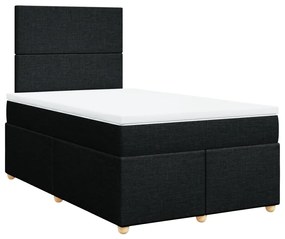 ΚΡΕΒΑΤΙ BOXSPRING ΜΕ ΣΤΡΩΜΑ ΜΑΥΡΟ 120X200 ΕΚ. ΥΦΑΣΜΑΤΙΝΟ 3291242