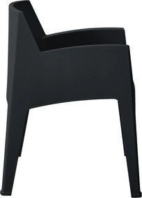 ΠΟΛΥΘΡΟΝΑ ΠΟΛΥΠΡΟΠΥΛΕΝΙΟΥ SLEEK HM6370.02 ΜΑΥΡΗ 68x63x82,5Υεκ.