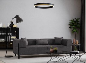 Τριθέσιος Καναπές Gio - Χρώμα Ανθρακί - 225x93x75εκ