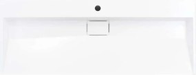 vidaXL Νιπτήρας Λευκός 120x46x11 εκ. Συνθετικός από Τεχνητό Μάρμαρο